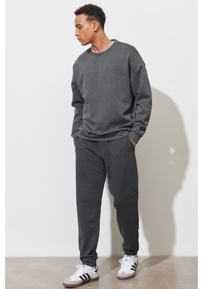 AC&Co / Altınyıldız Classics Erkek Antrasit-Melanj Oversize Fit Bol Kesim Bisiklet Yaka Düz Sweatshirt 4A5221200005ANMS Antrasit Melanj AC&Co / Altınyıldız Classics Erkek Antrasit-Melanj Oversize Fit Bol Kesim Bisiklet Yaka Düz Sweatshirt 4A5221200005ANMS Antrasit Melanj