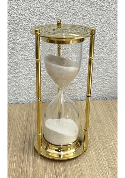 Vintage Pirinç Kum Saati 4 Dakikalık Özel Çay Demleme Zamanlayıcısı