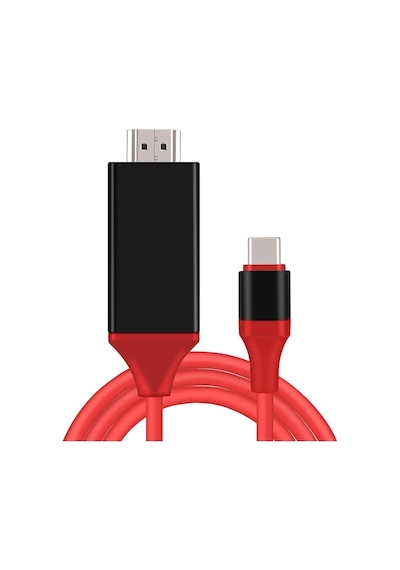 Usb C - Hdmı Kablosu 1,8 M 4k, Usb-c Hdmı Adaptörü Macbook Pro, İpad Air, Chromebook, Surface Book, Galaxy S20 S22 Ve Daha Fazlası İçin Hdmı Usbc Konnektörü 0