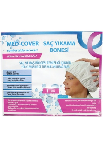 Med-Cover Hasta Saç Bakım-Temizleme-Yıkama Bonesi 1 Adet