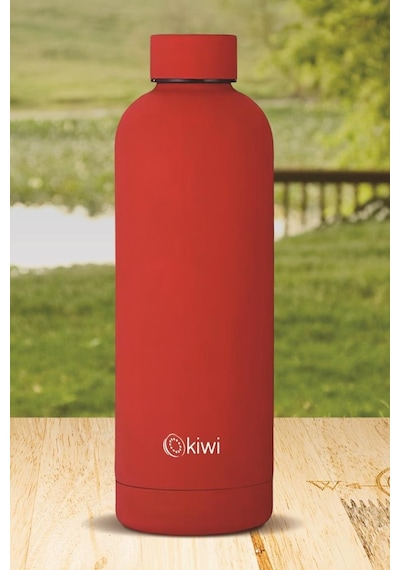 Kiwi Çift Katmanlı Paslanmaz Çelik Termos Kırmızı 500 Ml Kt-8689
