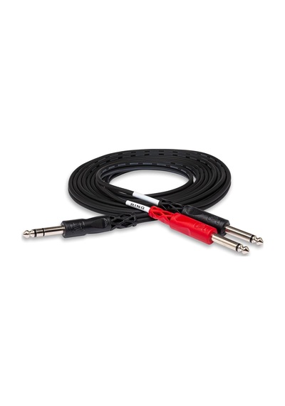 Hosa 1/4 İnç Trs M - Dual 1/4 İnç Ts M Insert Kablo 1 M Stp-201