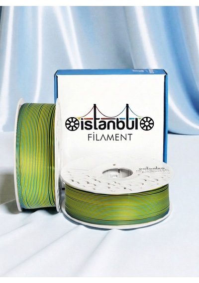 3d Baskı Pla+ Kanarya Sarı - Lacivert Çift Renk Dual Color Pla 1 Kg Ø 1,75mm 0,05 Mm Bambu Lab Uyumlu 1.75mm
