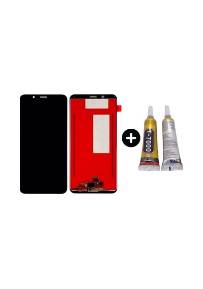 Te Huawei Y7 2018 Uyumlu Hk Lcd Ekran Dokunmatik Siyah + B7000