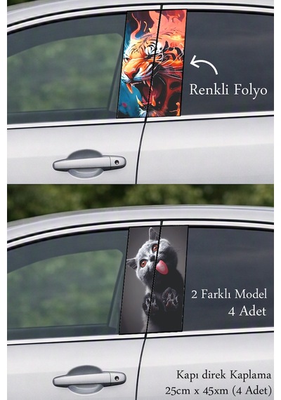 Özgün Form Kapı Direk Folyo Sticker Etiket
