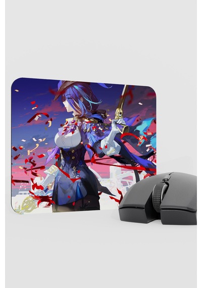 Clorinde Genshin Impact Anime Gacha V4 - 22x18 Gaming Mouse Pad Fare Altlığı