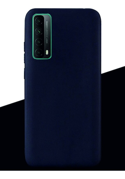 Huawei P Smart 2021 Kılıf Kamera Korumalı Silikon Rubber Arka Kapak Siyah