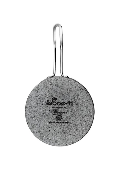 Brioni Stone-h Çizilmez Yanmaz Yapışmaz İndüksiyonlu 30 Cm Krep Pankek Tavası Gri