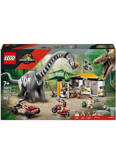 Lego Jurassic World Raptor Ve Titanosaurus Takip Görevi 76973