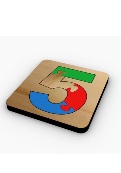 Mdf Oyun Puzzle Rakamlar Çocuklar Için Boyanabilir Matematik Seti