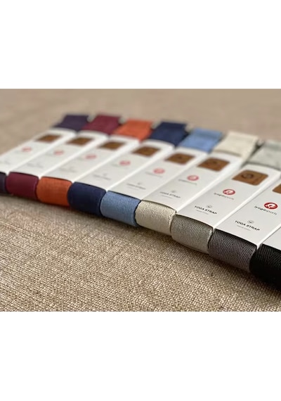 İyogasports Yoga Kemeri: %100 Organik Doğal Pamuk Gri