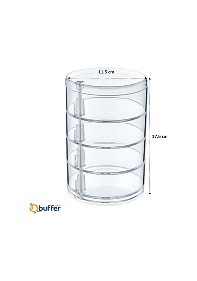 Buffer 4 Katlı Dönebilen Şeffaf Takı Organizer Düzenleyici Diğer