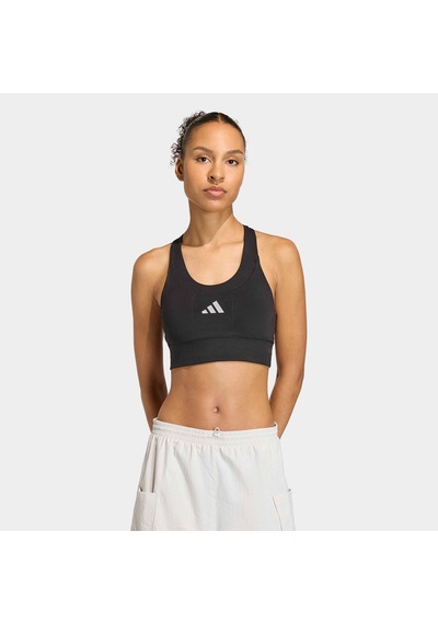 Adidas Adi365 Running Cepli Orta Destekli Kadın Siyah Antrenman Bra Ka2797