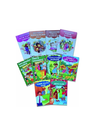 2. 3. 4. Sınıflar İçin Görselli Çocuk Hikaye Öykü Kitapları Karma 10 Kitap - Her Kitap 48 Sayfa