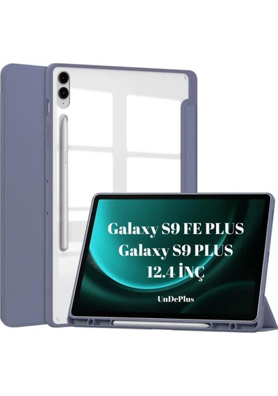 Samsung Galaxy Uyumlu  Tab S9 Fe Plus/s10 Plus/s9 Plus Kılıf Grafiti Şeffaf Kalem Bölmeli X610-16-810-18 X820 Kılıf