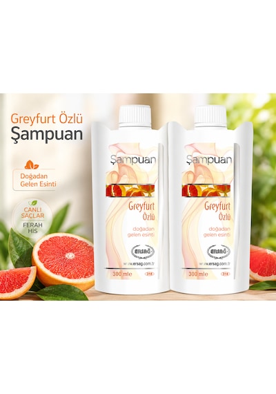 Greyfurt Özlü Şampuan 300 Ml 2'li Paket Tüm Saç Tipleri