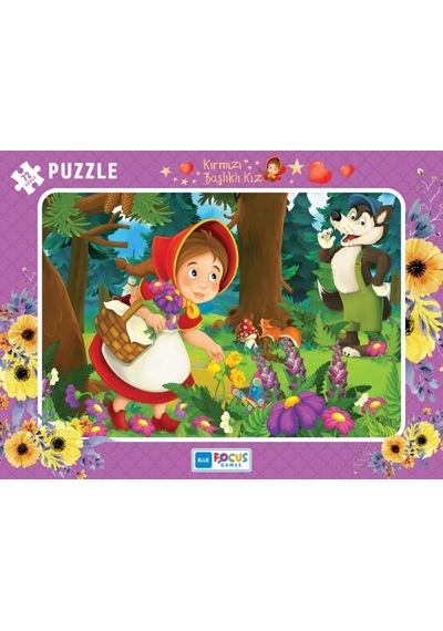 Blue Focus 72 Parça Kırmızı Başlıklı Kız Büyük Frame Puzzle