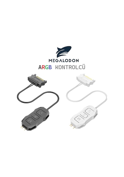 Argb Kontrolcü 5v 3 Pin - Sata Siyah Renk Argb Dönüştürücü Rgb Denetleyici Kablo