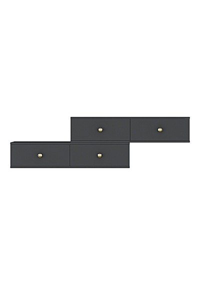 Tda2401ag - Zuzu Double Duvara Montaj Tv Stand Antrasit-gold 240cm Antrasit / Koyu Gri Tda2401ag - Zuzu Double Duvara Montaj Tv Stand Antrasit-gold 240cm Antrasit / Koyu Gri