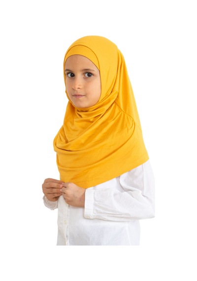 Modish Group Çocuk Hazır Giyim Başörtüsü Şal Turban Viskon - Sarı SArı