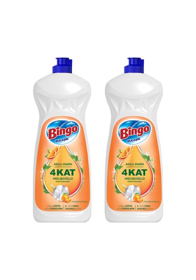 Bingo Elde Bulaşık Deterjanı Mandalina 1500 Ml X 2 Adet