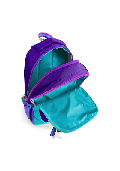 Coral High Kids Rainbow Fermuarlı Mor Üç Bölmeli Okul Sırt Çantası 23662