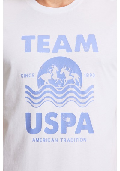 U.s. Polo Assn. Erkek Beyaz Tişört 50322498-vr013