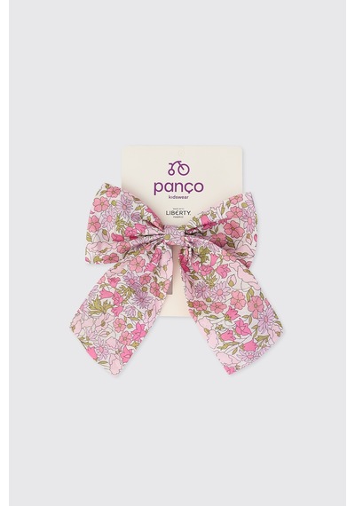 Panço Liberty Kumaş Kız Bebek Pembe Toka Seti