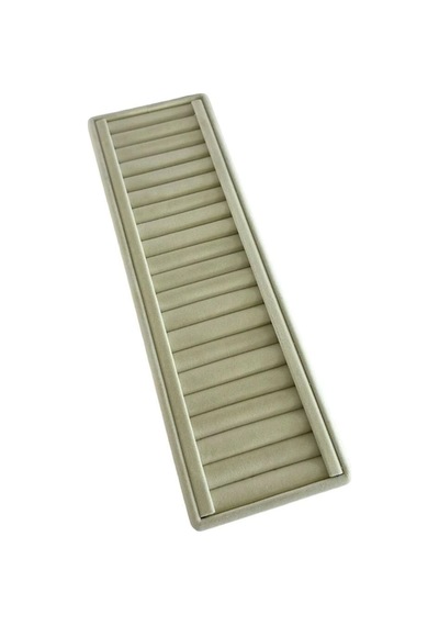 Yerli Üretim Süet Kumaş Krem Renk 35/11 Cm Kelepçe-bileklik Sergileme Standı Çok Renkli