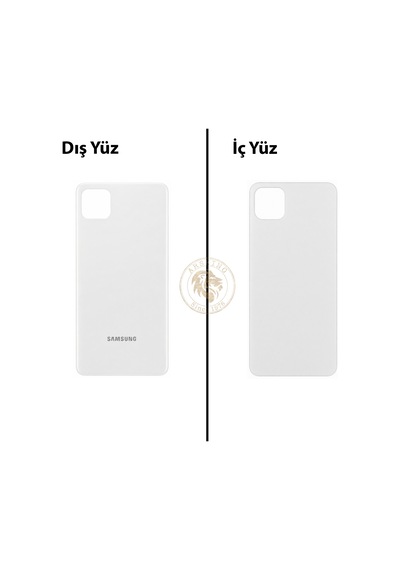 Samsung Galaxy A22 5g Beyaz Renk Arka Kapak Arka Cam Batarya Kapağı Pil Kapağı Lazer Kesim Back Cover Galaxy A22 Uyumlu