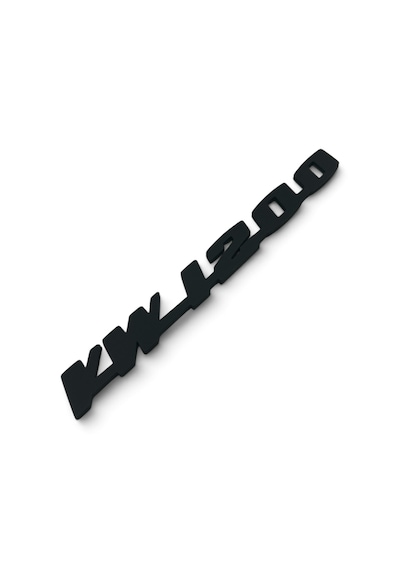 Vw1200 Bagaj Yazısı Beetle Yazı Logo Arma Amblem Mat Siyah 3d Plastik 0