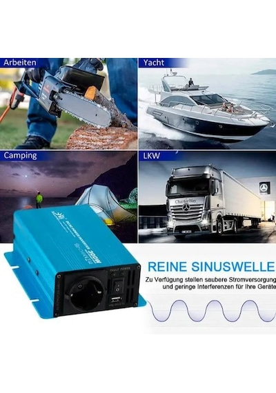 12v 300w Tam Sinüs Inverter, Max