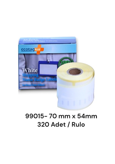 Ecotagplus Muadil Dymo Lw Etiket 70 MM X 54 MM - Beyaz-320 Adet