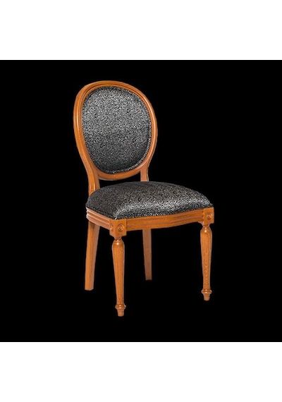 Sandalye MADALYON Model Kayın İnce Torna RETRO ayak Parlak ceviz Natüre Kumlu Örgü Kumaş El yapım