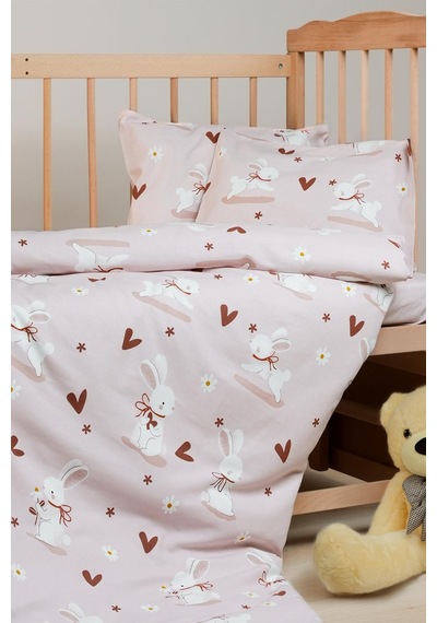 Cotton Collection %100 Pamuk Bebek Nevresim Takımı Bunnies
