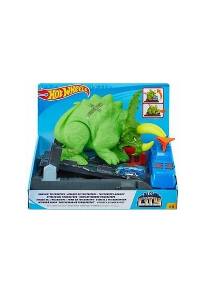Mattel Hot Wheels Trıceratops Saldırısı Oyun Seti Mattel-gbf97