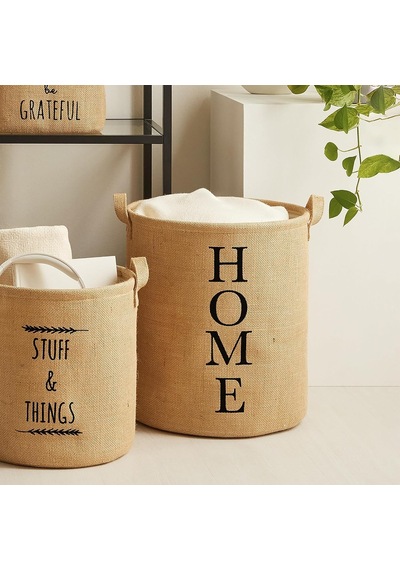 Ocean Home Textile Home Jüt Çamaşır Sepeti 36 X 40 Cm Diğer