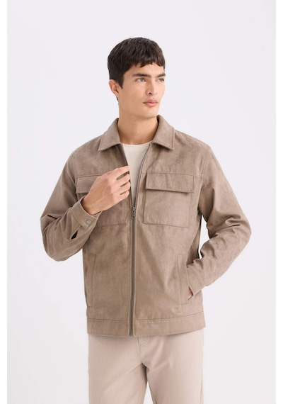 DeFacto Slim Fit Dar Kesim Gömlek Yaka Fermuarlı Mevsimlik Baharlık Mont D6334AX25SPBG73 DeFacto Slim Fit Dar Kesim Gömlek Yaka Fermuarlı Mevsimlik Baharlık Mont D6334AX25SPBG73