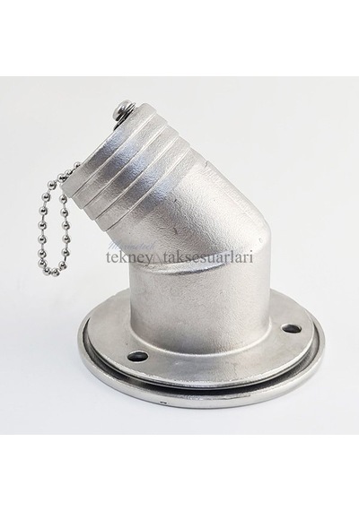 Paslanmaz 38mm (1 1/2) 30' Eğik - Diesel Mazot Dolum Ağzı - Diesel