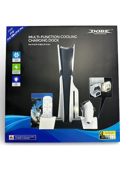 Ps5 Fat/slim/pro Uyumlu Soğutucu Şarj Standı Dobe Tp5-3536b