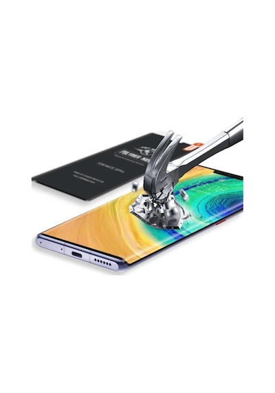 Samsung Uyumlu Galaxy S10 3D Short Curve Nano Ekran Koruyucu Siyah