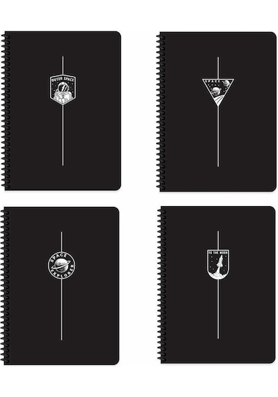 Keskin 321342 16,5x22,5 80 Yp. Kareli Pp Kapak Spiralli Uzay Defter