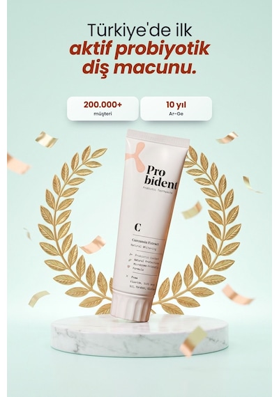 Probident Zerdeçal Özütü İlaveli Probiyotik Diş Macunu 75 ML