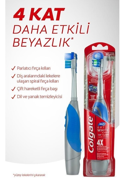 Colgate Optic White Platinum Pilli Diş Fırçası