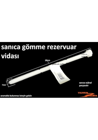 Sanica Gömme Rezervuar Çerçeve Kapak Montaj Vidası
