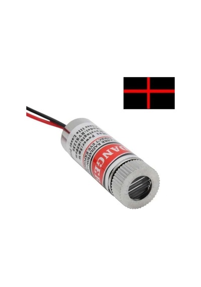 12mm 650nm 5mw Kırmızı Çapraz Kafalı Lazer