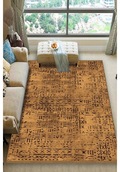 Vadi Şönil Çiğ Ombra Rengi Modern Makine Dokuma Halı-8013-440 Vizon