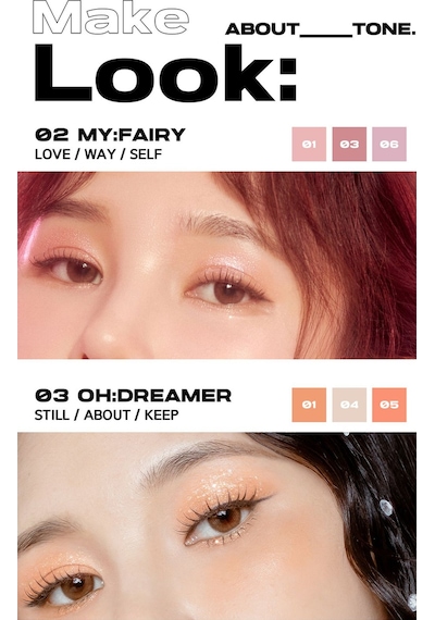 About Tone 6’Lı Yoğun Glitter Paleti Oh My Glitter Pop 02 My Fairy 02 My Faıry