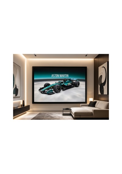 Aston Martin Poster 48x33 Cm Çerçeveli Valkyrie Amr Pro Yarış Arabası Tablosu Spor Araba Duvar Dekoru