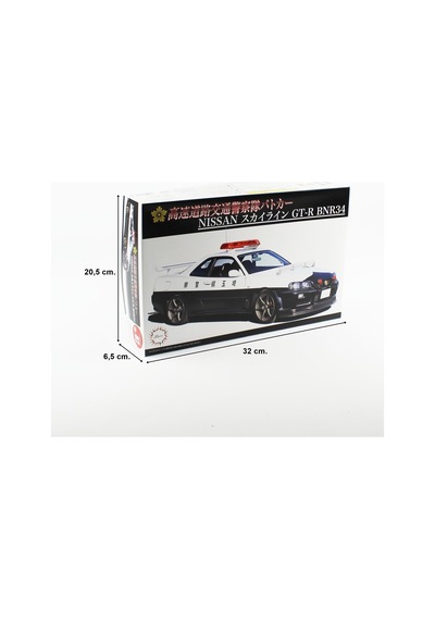 Fujimi Id-87 03977 1/24 Ölçek, Nissan Skyline R34 Gt-r, Polis Arabası Plastik Model Kiti